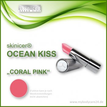 skinicer® OCEAN KISS Lippenstift Coral Pink