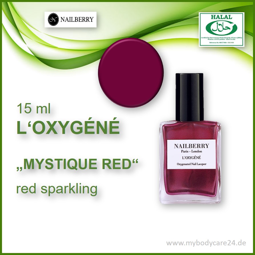 Nailberry luft-und wasserdurchlässiger Nagellack RED