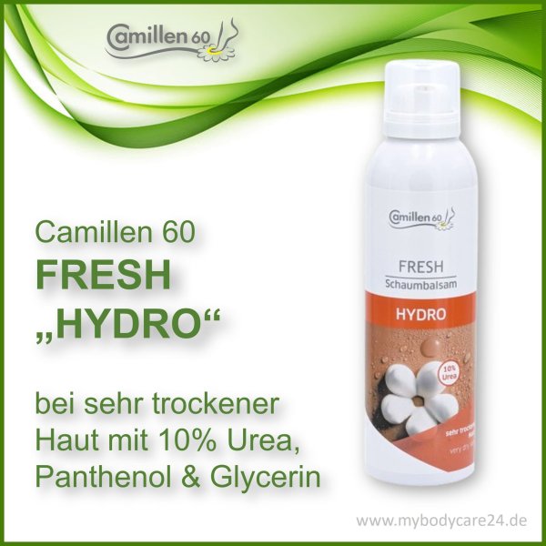 Camillen 60 Fresh Hydro bei sehr trockener Fußhaut