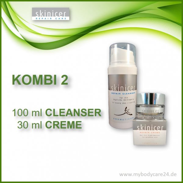 Skinicer® SET 2: REPAIR Cleanser + REPAIR Creme