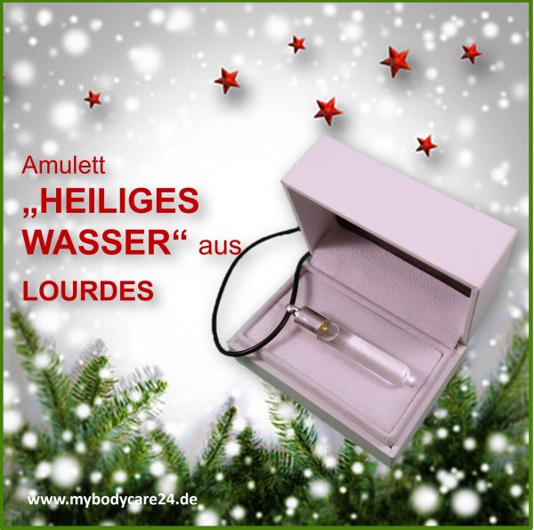 Amulett mit "Heiligem Wasser" aus Lourdes