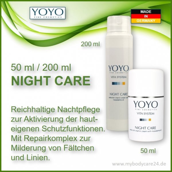 YOYO NIGHT CARE mit Haut-Repairkomplex