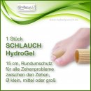 HydroGel SCHLAUCH-BANDAGE - Zehen-Rundumschutz, 15 cm, indiv. kürzbar